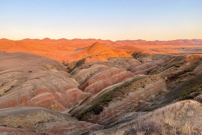 David Gareji and Real Rainbow Mountains Off-Road adventure + hike - Kapatadze Lake adds salt, sky, and silence