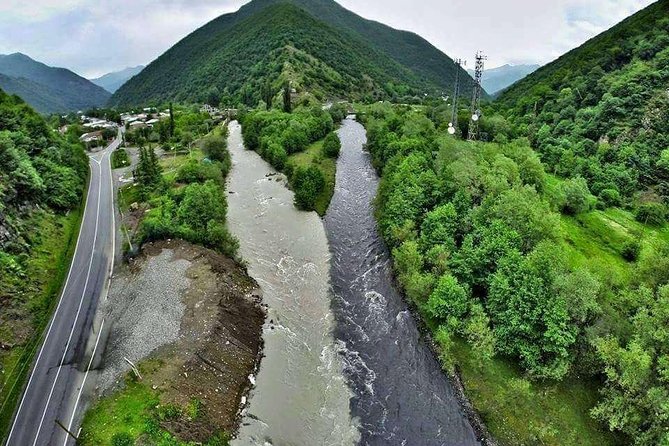 Day tour to mountains Jinvali lake, Ananuri, Kazbegi, Arch friendship - Gergeti Trinity Church: the important seasonal detail