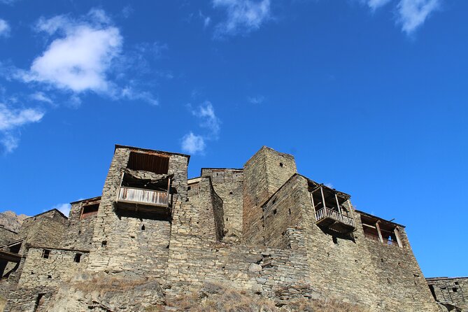 day trip to Shatili, Khevsureti, Mutso, Ananuri. - An optional burst of adventure at Jomardi X-park
