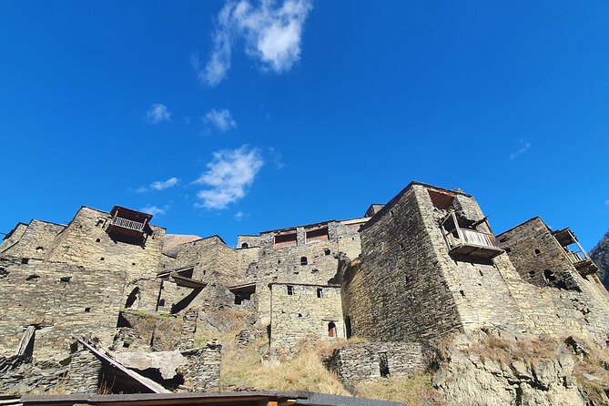 day trip to Shatili, Khevsureti, Mutso, Ananuri. - Shatili, a village built for defense