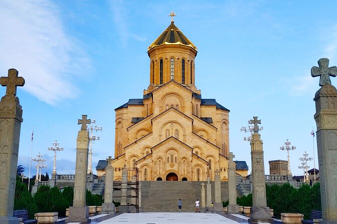 Full Day Tbilisi City Tour with Wine Tasting & Cable Car Ride - Metekhi Church above the Kura River