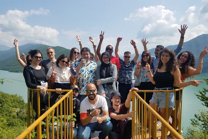 Highlights of Caucasus Mountains-Jinvali,Ananuri,Gudauri,Kazbegi(Group tour) - Ananuri Fortress connects stone walls with the reservoir