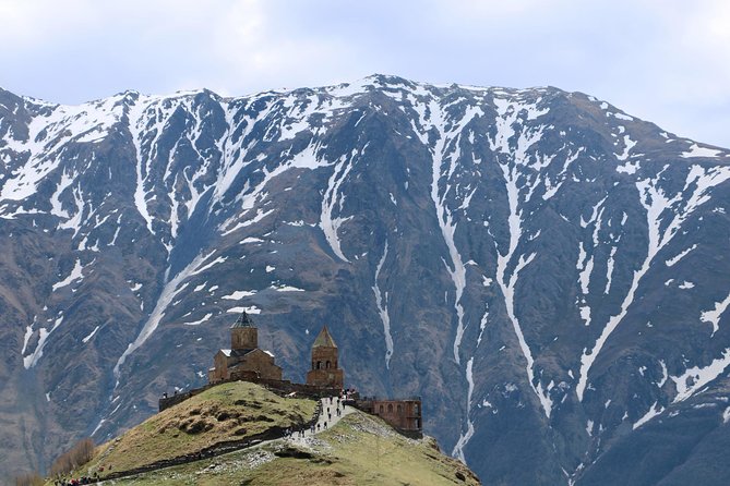 Kazbegi, Gergeti and Ananuri Full Day Tour from Tbilisi - Ananuri Fortress, churches, and carved stone