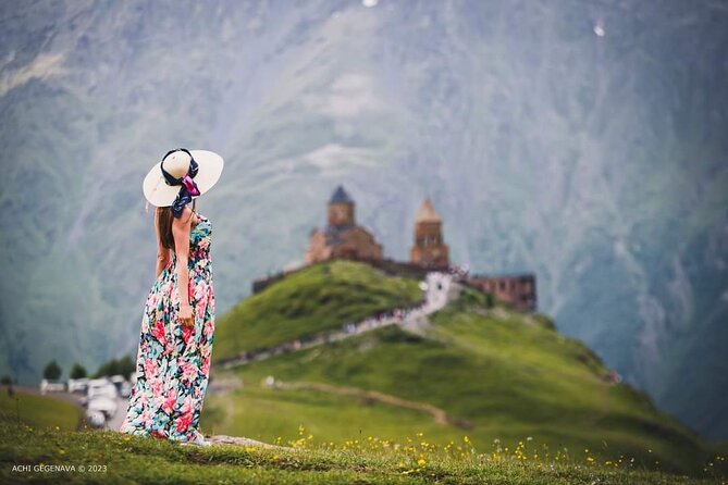 Kazbegi • Gudauri - private day trip to Mountains - Ananuri Fortress adds stone walls and stories