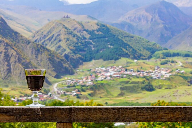 Kazbegi&Gudauri Small group tour including hotel pick up/drop-off - The Friendship Monument and its wide mountain view