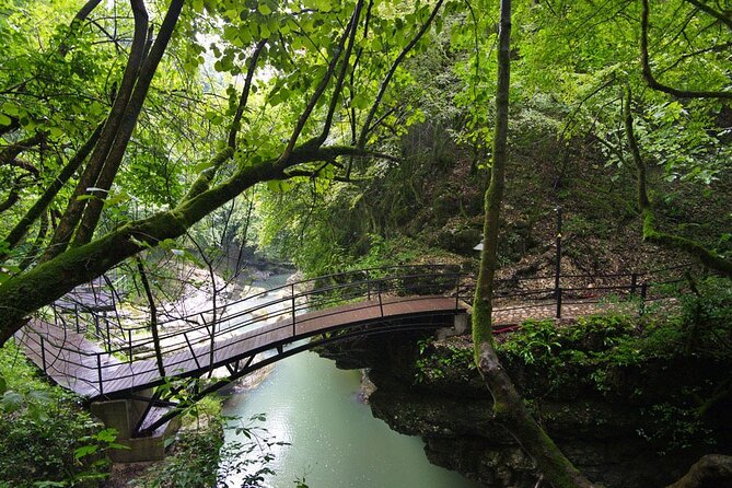 Martvili Canyon, Prometheus & Sataplia. PRIVATE Tour From Tbilisi - Prometheus Cave: music, color, and a 1.8-kilometer route