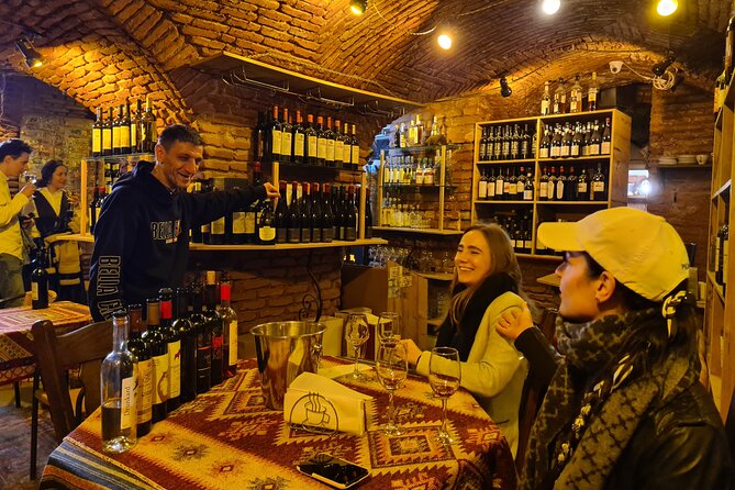 Old Tbilisi Highlights walking tour with wine & 10 tastings - Georgian wine on Jan Shardeni Street