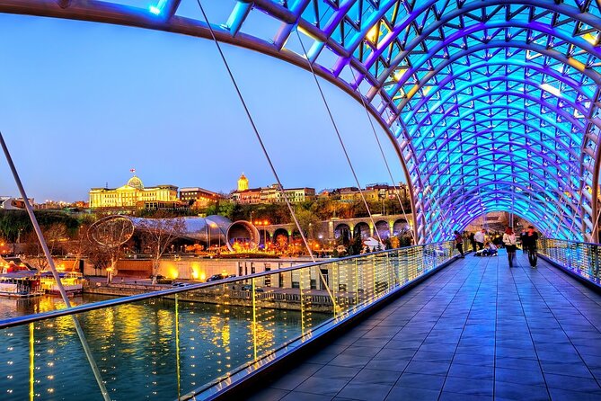 Old Tbilisi Tour: Private Walking Tour With Wine Tasting - Crossing the Bridge of Peace