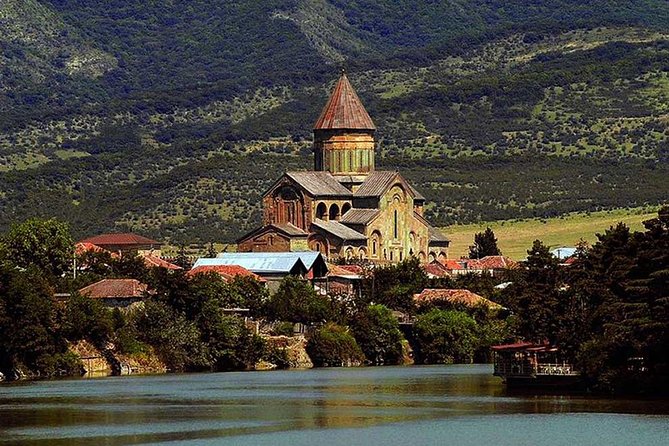 One Day Tour to Tbilisi and Mtskheta - Jvari Church sits above two rivers