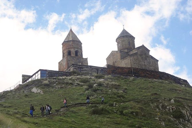 Private 1-Day Tour to Kazbegi & Gergeti Trinity Church - Ananuri combines walls, towers, and water