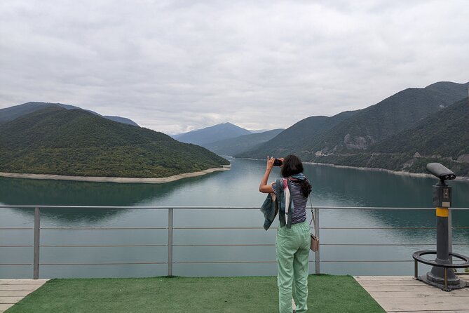 Private Full Day Trip to Kazbegi Mountains - Ananuri combines stone towers and reservoir views