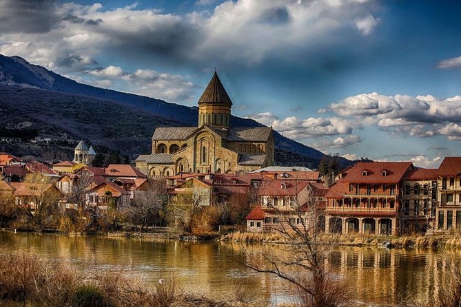 Tbilisi & Mtskheta Tour - Jvari Church above the Aragvi and Mtkvari rivers