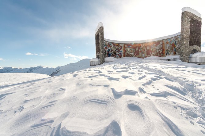 Tour to Kazbegi Ananuri Zhinvali Gudauri Full Day - The Friendship Monument and the Cross Pass